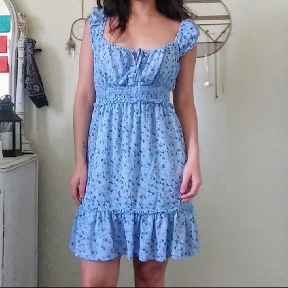 Faded Rose Babydoll Dress Size XL Runs A Little Small